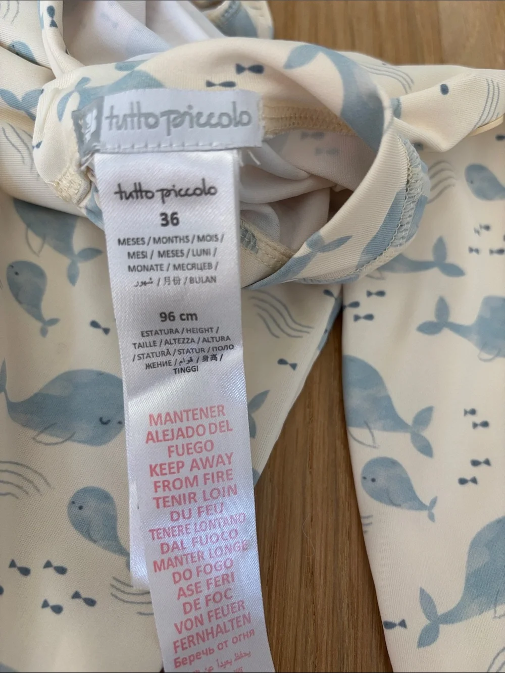 Tutto Piccolo Little Boy’s Yellow & Blue Whale Swim Set